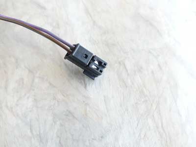 Mercedes Black Connector 2 Pin 2 Wire 03754559285